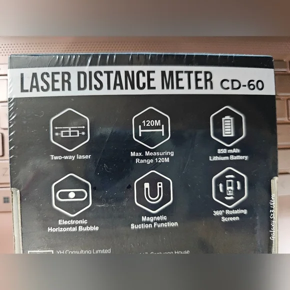 NIB Cigman Laser Distance Meter CD-60 - Picture 3 of 8